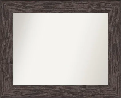 Miniatura 475 de Amanti Art Espejo personalizado, espejo de baño negro puente, espejo de pared o espejo de tocador de baño sobre el fregadero (26 x 26 pulgadas)
