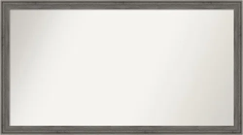 Miniatura 470 de Amanti Art Espejo personalizado, espejo de baño gris plomo a rayas, espejo de pared o espejo de tocador de baño sobre el fregadero