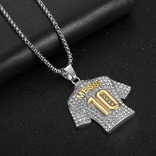 Miniatura 5 de Number 10 Soccer Jersey Pendant, No. 10 Jersey Soccer Necklace for Men, Number 10 Football Necklace Soccer Charm Jewelry, Rock Soccer Jersey