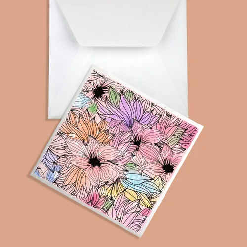 Miniatura 5 de Florecer flores fondo sellos transparentes para hacer tarjetas, plantas decorativas, fondo, sellos de silicona transparente para manualidades
