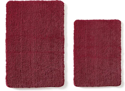 Miniatura 3 de YHF - Juego de 2 alfombras de baño de microfibra extra gruesa y suave, peludas, lavables a máquina, alfombras de baño absorbentes, alfombrilla