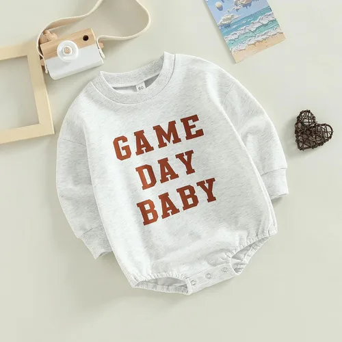 Miniatura 26 de FYBITBO Sudadera de cuello redondo para bebé niña y niño, mameluco de burbujas, camisa de manga larga, traje de San Valentín, ropa de otoño