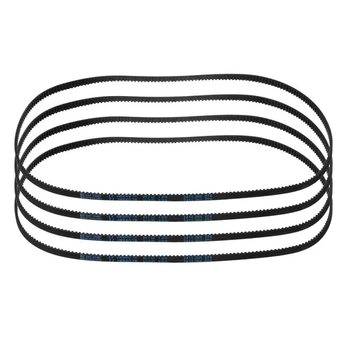 Miniatura 85 de uxcell 4pcs HTD-3M correa dentada de goma 60 dientes, 7.087 in de longitud de paso x 0.236 in de ancho x 0.094 in de altura, correa de distribución