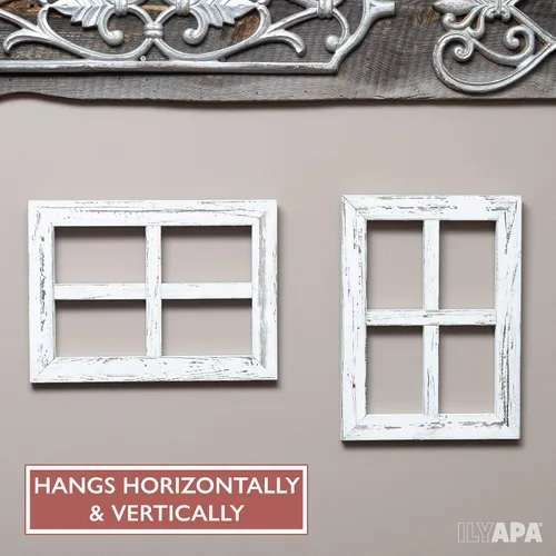 Miniatura 3 de Ilyapa - Marco de ventana para decoración de pared, diseño rústico de madera