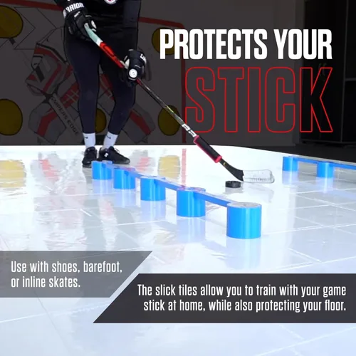 Miniatura 6 de Snipers Edge Hockey - Azulejos de hockey Drlyand Slick, para entrenamiento de hockey, accesorios de hockey para interiores y exteriores