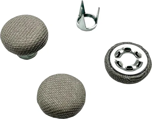 Miniatura 12 de Gorra de béisbol de 5/8 pulgadas / 0.630 in, con botones, botón superior, repuesto para fabricación, suministros de reparación color marrón H155E