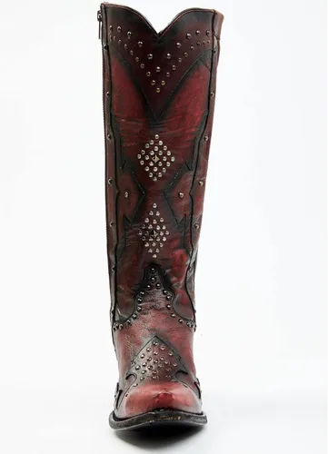 Miniatura 4 de Dan Post Daredevil Western Botas para mujer, punta corta roja, talla 8 M de EE. UU, Rojo