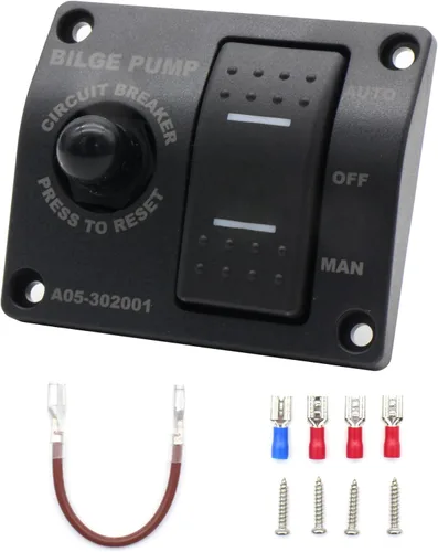 Miniatura 8 de Bomba de agua automática de 1100 GPH, bomba de sentina de 12 V, equipada con interruptor flotante interno, adecuada para submarinos, charcos