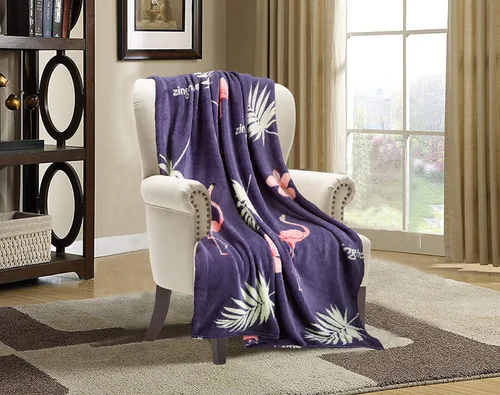 Miniatura 12 de Elegant Comfort Manta de Forro Polar de Terciopelo de Lujo Súper Suave con Estampados Navideños - Decoración del Hogar con Tema Navideño, Manta