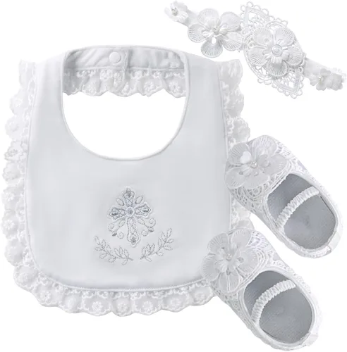 Miniatura 17 de Booulfi Calcetines para bebé, botines blancos para recién nacidos, zapatos de bautizo, calcetines para bebé, bautizo, trajes de Pascua