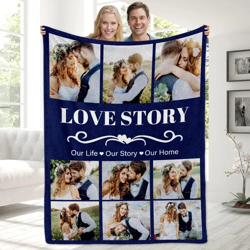 Miniatura 27 de Magimagine - Manta personalizada para papá con foto, mantas personalizadas con foto para papá de parte de su hija o hijo, regalos de cumpleaños