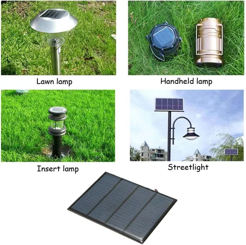 Miniatura 2 de 1.5 W 12 V Mini panel solar gota solar pegamento Voard tablero de silicio policristalino DIY paneles solares módulo celular cargador 1 unids