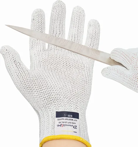 Miniatura 16 de Dowellife - Guantes de seguridad para corte con refuerzo de nivel 8, grado alimenticio, de protección, para cuchillos, mandolina, cortar carne