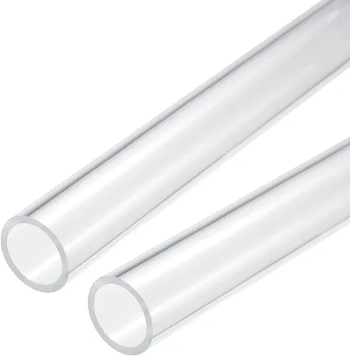 Miniatura 33 de MECCANIXITY Tubo acrílico transparente rígido redondo tubo 0.472 in (1/2") ID 15mm (0.6") OD 10" para lámparas y linternas, sistema de refrigeración