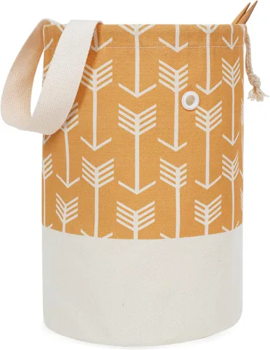 Miniatura 18 de TOGETRUE Bolsa de Hilo, Bolsa Pequeña para Tejer y Ganchillo, Organizador de Bolsas de Almacenamiento de Hilo Portátiles para Proyectos de Amarillo