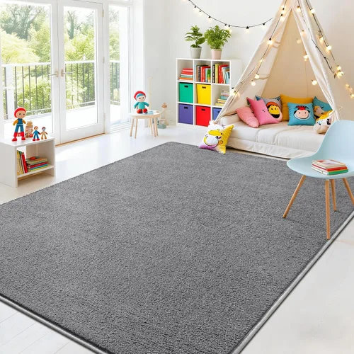 Miniatura 4 de Nuttumico - Alfombras grandes y modernas para dormitorio, sala de estar, alfombra gris de 5 x 7 pies, alfombra de interior de espuma viscoelástica