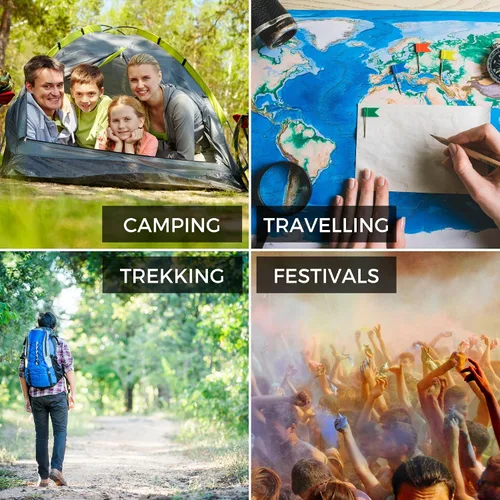 Miniatura 8 de Viking Trek 350x Saco de dormir ligero para adultos, cálido y transpirable, equipo de campamento compacto para senderismo y mochilero, artículos