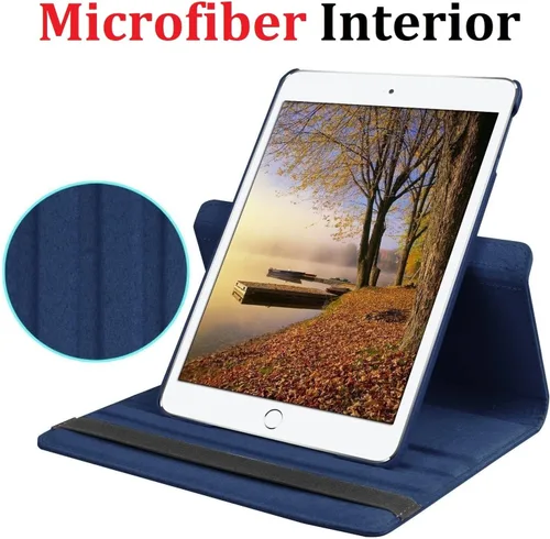 Miniatura 6 de Vultic Funda giratoria para iPad mini 1/2/3, soporte de 360 grados [apagado automático/activación] Folio PU cuero Smart Cover (negro)