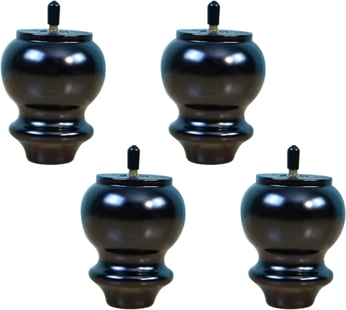 Miniatura 8 de Patas de madera maciza, patas de sofá con varilla roscada M8, patas de gabinete de mesa auxiliar, patas de repuesto para cómoda, cama, soporte