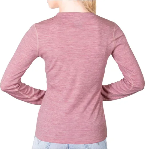 Miniatura 2 de MERIWOOL Camiseta térmica de manga larga para mujer, 100% lana merina, peso medio, para mujer