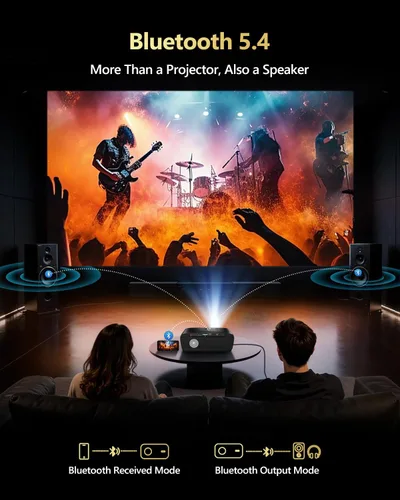 Miniatura 8 de Proyector inteligente ANSI 2200 4K HDR, proyectores LED de luz diurna con aplicaciones con licencia, Wifi6 Bluetooth DB Audio TOF Auto Focus HDMI