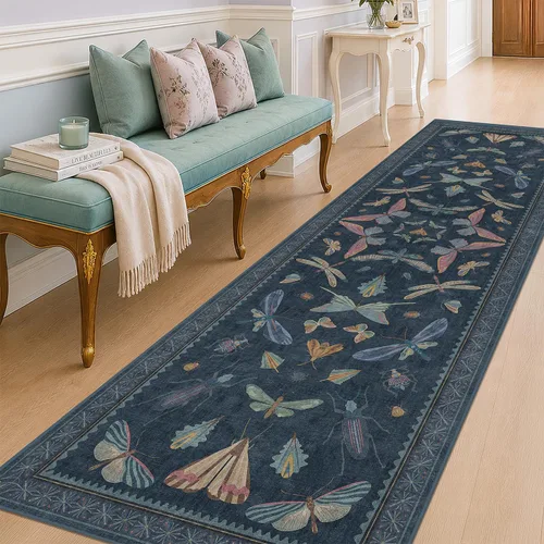 Miniatura 19 de Hazo Haus Alfombra de Baño Bohemia Lavable 2x3, Alfombras Pequeñas para Cocina, Tocador, Puerta Principal Entrada Interior, Antideslizante Pelo Bajo