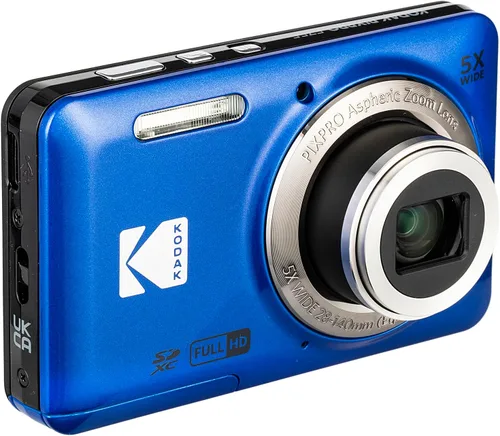 Miniatura 7 de Kodak Pixpro FZ55 - Cámara digital (azul) El paquete incluye: tarjeta de memoria de 128 GB, batería recargable, cargador de batería, trípode