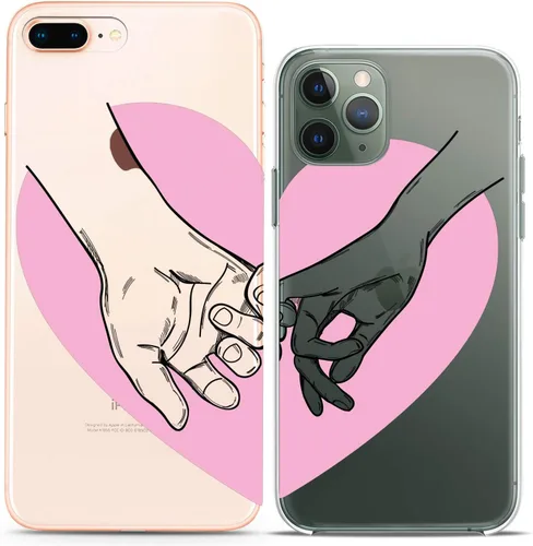 Miniatura 18 de Fundas a juego para parejas compatibles con iPhone 15 14 13 12 11 Pro Max Mini Xs 6s 8 Plus 7 Xr 10 SE 5 King Queen Spades Hes rojo negro encantador