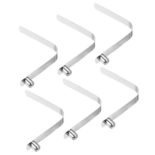 Miniatura 21 de PATIKIL Broches de paleta de kayak de 0.197 x 0.118 in, paquete de 6 clips de acero en forma de V de un solo pasador, clips de resorte, tubo