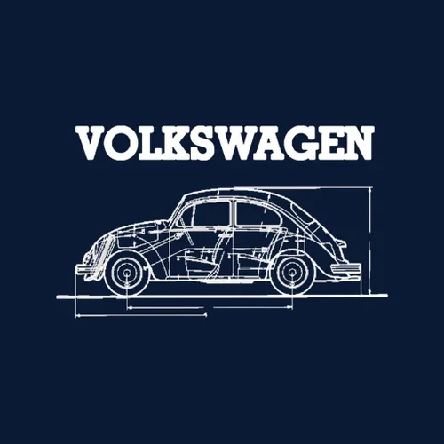 Miniatura 2 de Volkswagen Sudadera con capucha para hombre Esquema Técnico Esquema Esquema Blanco Escarabajo