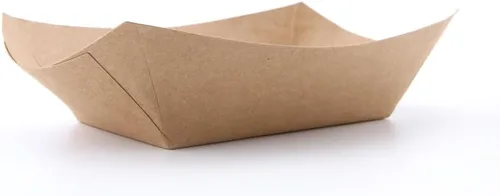 Angel's Peel Lounge Bandeja de papel desechable para alimentos, papel reciclable, bandejas de papel totalmente biodegradables, para picnic,
