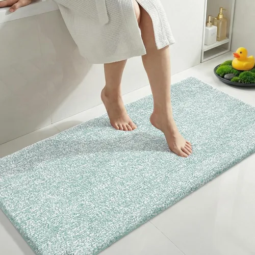 Miniatura 55 de Yimobra Alfombra de baño acolchada antifatiga, antideslizante, lavable, de microfibra suave y densa para lavabo, ducha, pies cansados, cómodo