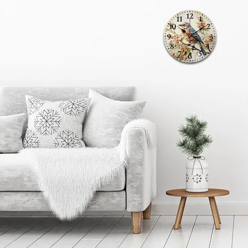 Miniatura 3 de Reloj de pared retro vintage de 16 pulgadas, estilo francés, estilo toscano y estilo vintage, funciona con pilas, con movimiento de cuarzo, números