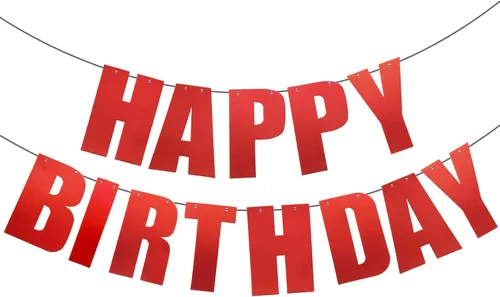 Miniatura 7 de Cartel de feliz cumpleaños para decoraciones de fiesta de cumpleaños (aguamarina)