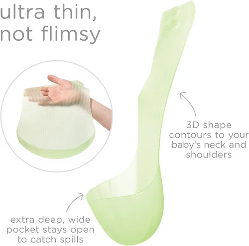 Miniatura 4 de Babero de silicona Olababy Fold N Go con estuche de viaje Diseño ligero alivia las contusiones por presión para bebés y niños pequeños