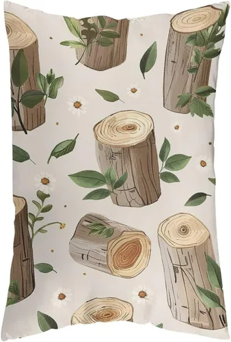 Miniatura 9 de Pillowcases Set of 2 Pillow Shams Breathable Soft Pillow Covers with Envelope Closure Birch Stump Pattern Pillowcases Standard Size 12 "x20 Cooling