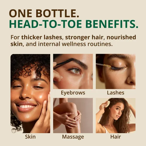 Miniatura 6 de RejuveNaturals Aceite de Ricino (Botella de Vidrio de 16oz) Certificado Orgánico USDA, 100% Puro, Prensado en Frío, Libre de Hexano. Promueve
