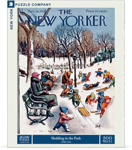 Miniatura 3 de Nueva York Puzzle Company – New Yorker Baby It 's cold outside – rompecabezas de 1000 piezas.