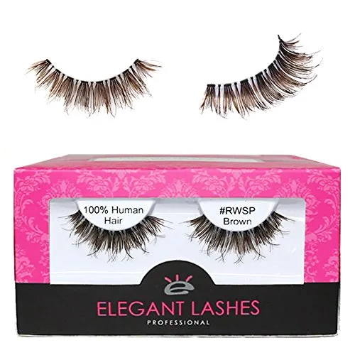 Miniatura 10 de Elegant Lashes #RWSP Black Pestañas postizas finas (cabello humano 100% natural de primera calidad)