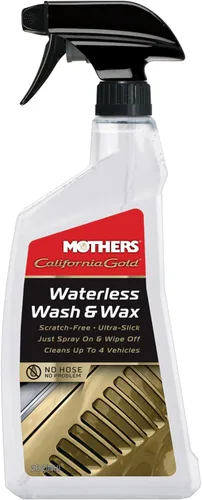 Aerosol para lavado sin agua Mothers, solo lavar y encerar, de 24 onzas