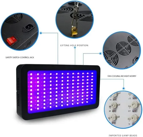 Miniatura 3 de Lámpara LED de curado UV 1000 W de alta potencia 395 nm 405 nm 365 nm impresión de tinta de pegamento UV verde aceite sin sombras luz de curado