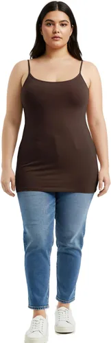 Miniatura 124 de Emmalise Camisola larga casual básica para mujer, con tirantes ajustables, top en capas