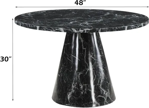 Miniatura 2 de Mesa de comedor W, tapa de piedra de ingeniería