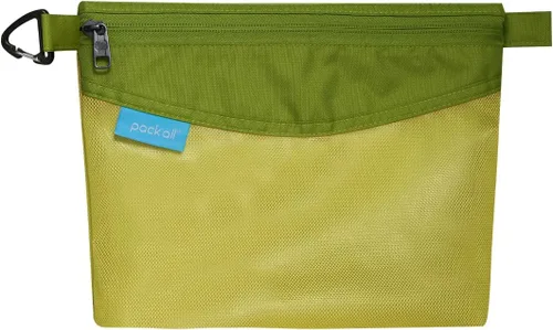 Miniatura 18 de Pack all bolsa con cremallera de material resistente al agua, bolsa de malla con cremallera para almacenamiento, viajes, oficina (pequeña, rosa)