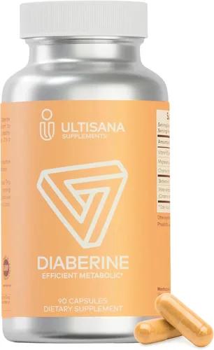 Miniatura 11 de Diaberine Berberine HCL Suplemento – Berberina 500 mg con vitamina B12, magnesio y cromo – Apoya el metabolismo, la salud del corazón, la energía