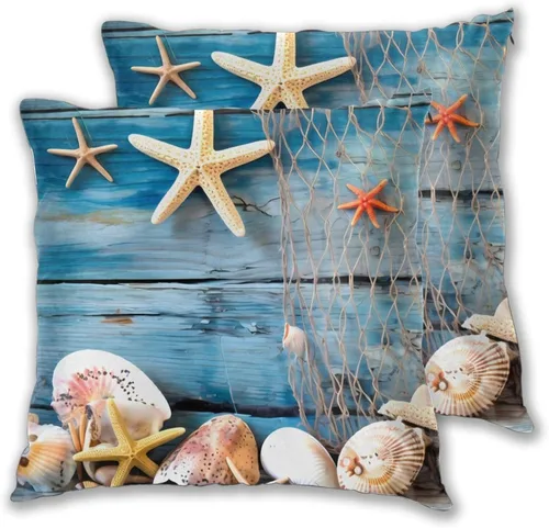 Miniatura 25 de Juego de 2 fundas de almohada cuadradas de Acción de Gracias, hojas de arce otoñales, fundas protectoras para sofá con cremallera oculta, 16 x 16