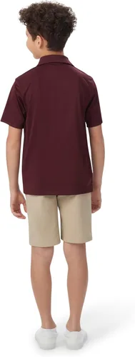 Miniatura 5 de French Toast Polo deportivo elástico de manga corta para niños que absorbe la humedad, uniformes escolares para niños y adolescentes, marino