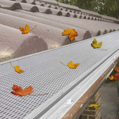 Miniatura 7 de Air Jade Gutter Guard - Aguja y filtro de hojas de malla de acero inoxidable recubierto superfino de 5 pulgadas, bricolaje y modificación para un