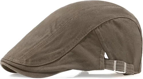 Miniatura 12 de Newsboy Sombreros para hombre, gorra plana de algodón, ajustable, transpirable, irlandés, hiedra, sombrero de caza