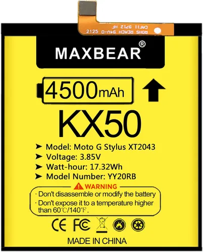 Miniatura 6 de MAXBEAR Moto G Stylus - Batería (actualizada) de polímero de litio de 4500 mAh para Motorola Moto G Stylus 2020 (KX50) Moto G Pro, Moto G8 Stylus